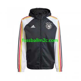 Deutschland Schwarz Windrunner Jacke 2024-2025